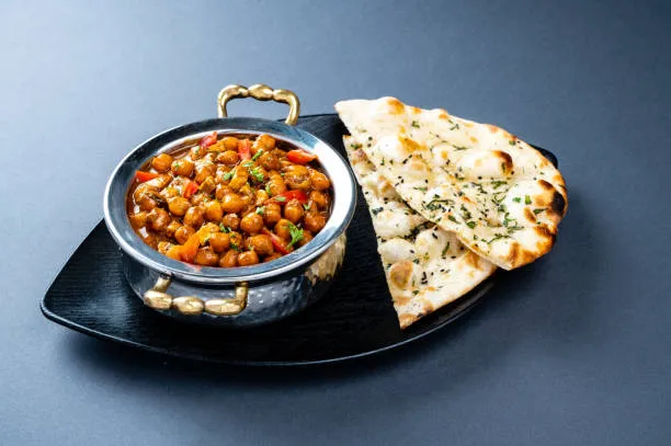 Amritsari Kulcha at Mezbaan Indian Bistro in Edmonton, AB