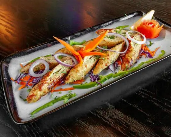 Chicken Seekh Kebab at Mezbaan Indian Bistro in Edmonton, AB