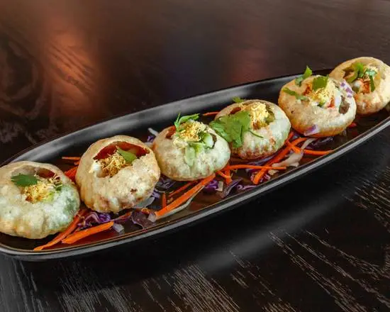 Dahi Puri at Mezbaan Indian Bistro in Edmonton, AB