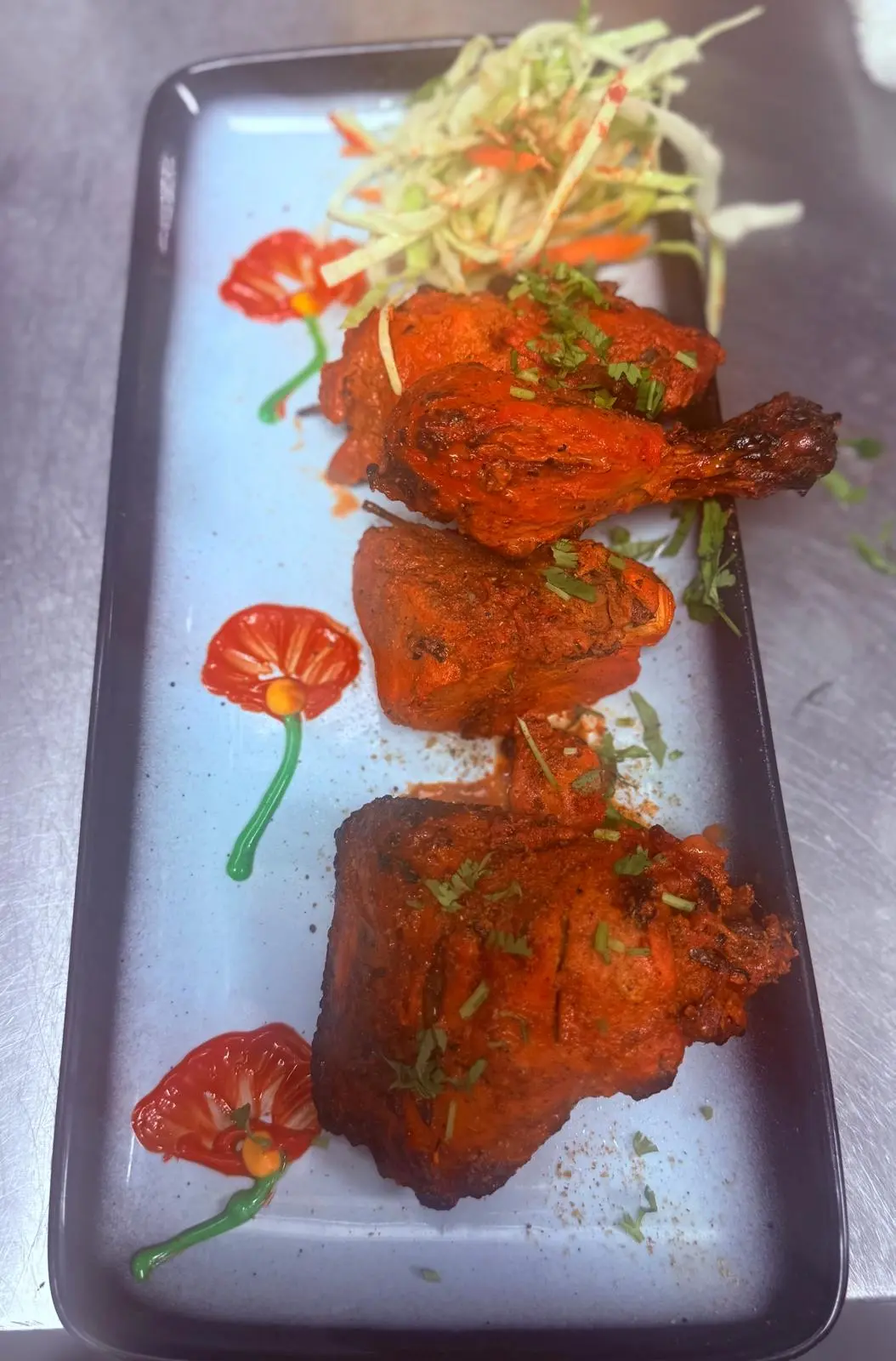 Tandoori Chicken at Mezbaan Indian Bistro in Edmonton, AB